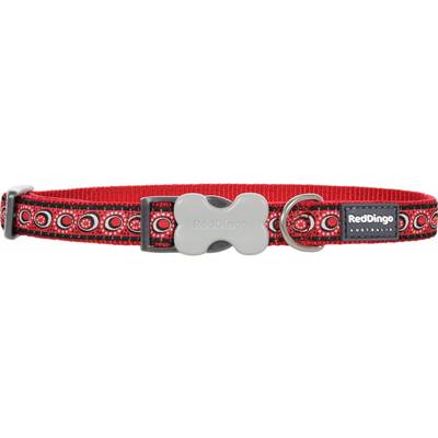 RED DINGO Dog collier Design Cosmos Red M 20mm x 31-47cm