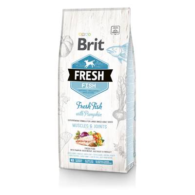 BRIT FRESH - DRY DOG -ADULT LARGE - FISH WITH PUMPKIN - 12KG