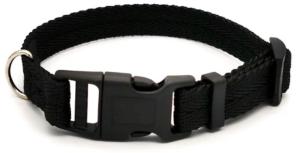 Collier chien nylon Classic noir 15mmx30-45cm