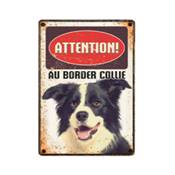 Panneau Métallique Border Collie