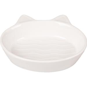 GAMELLE POUR LA NOURRITURE CHAT GIZMO C�RAMIQUE BLANC 170ML 13CM