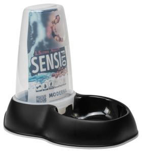 Duo abreuvoir/mangeoire SENSIFLO 1,5L NOIR