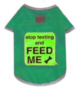 TSHIRT "STOP TEXTING FEED ME" TAILLE 5