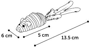 JOUET BABBY SOURIS 13,5CM 1PC 