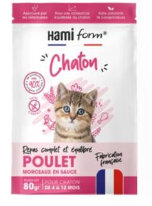HAMIFORM REPAS COMPLET CHATON POULET – 80 gr