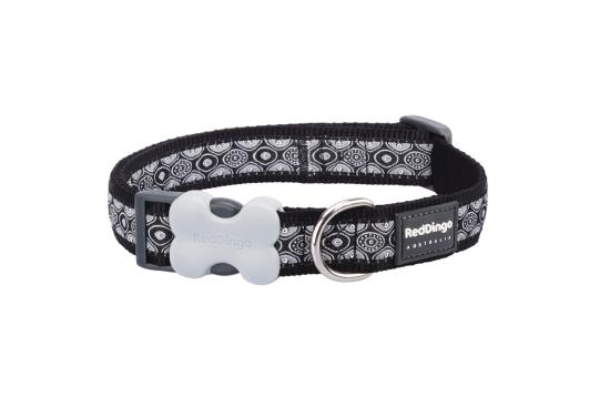 RED DINGO Dog collier Design Snake Eyes Black L 25mm x 41-63cm