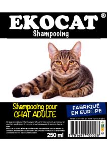 EKOCAT SHAMP CHAT ADULTE 250ML