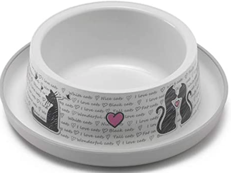 Gamelle chat 350 ml -16 cm TRENDY DINNER - CATS IN LOVE