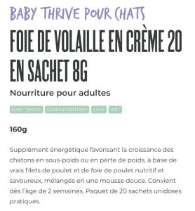 SCHESIR CHATON - THRIVE POULET - 20 x 8g