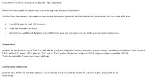 NUTRIBIRD FRUTTI PATEE 250G 