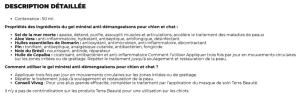GEL MINERAL ANTI-DEMANGEAISON 50ML
