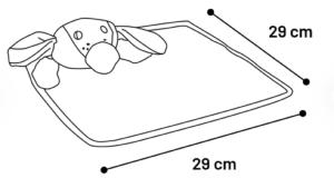 JOUET CHIOT LIVO COUVERTURE CÂLINE ROSE 29CM