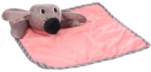 JOUET CHIOT LIVO COUVERTURE CÂLINE ROSE 29CM