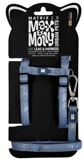 HARNAIS + LAISSE CHAT MATRIX 2.0 OCEAN