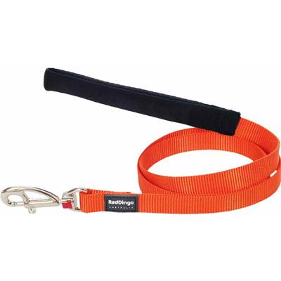 RED DINGO Dog laisse unis Classic Orange M 20mm x 1.8m