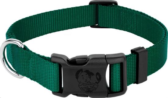 Collier chien nylon Classic vert 25mmx50-65cm