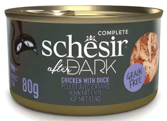 SCHESIR Chat After Dark - Poulet Jambon - 80g