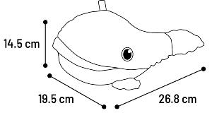 JCHIEN CEANO BALEINE BLEU 19,5x26,8x14,5CM