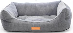 CORBEILLE HERRINGBONE 63x50xh:20cm GRIS