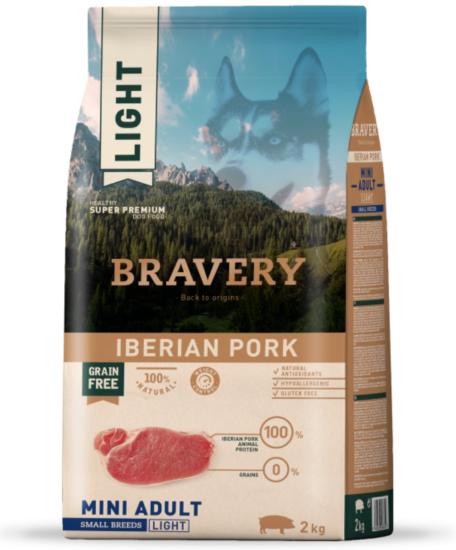 BRAVERY IBERIAN PORK MINI ADULT SMALL BREEDS LIGHT2 KG.