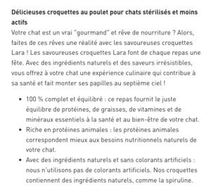 LARA ADULT CARE LIGHT STÉRILISÉ POULET 1.9KG