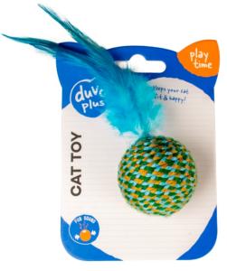 JOUET CHAT BALLE+PLUME