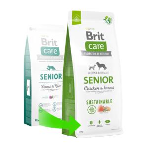 BRIT CARE - DRY DOG SUSTAINABLE SENIOR - 12 KG