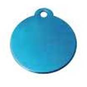 Mdaille Aluminium ROND Bleu medium