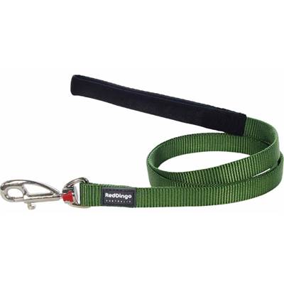 RED DINGO Dog laisse unis Classic Green M 20mm x 1.8m