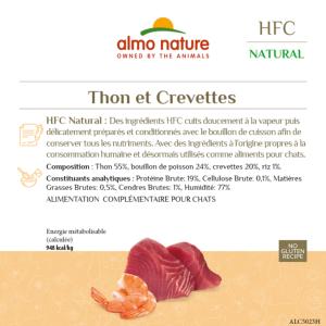 HFC NATURAL THON/CREVETTE 70G