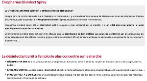 OROPHARMA DISINFECT SPRAY 1L