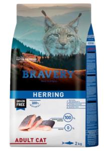 BRAVERY HERRING ADULT CAT 2KG 