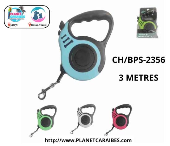 LAISSE CHIEN RETRACTABLE 3 METRES