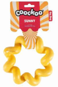 JOUET CHIEN RESISTANT COOCKOO SUNNY JAUNE 16CM