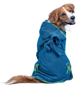 PEIGNOIR CHIEN TAILLE S - MOTIFS TROPICAL