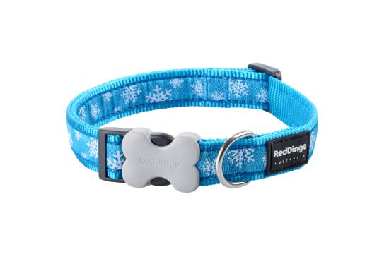 RED DINGO Dog collier Design Snowflake L 25mm x 41-63cm