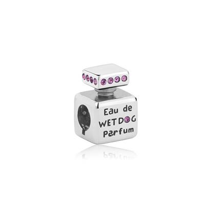 CHARM "Eau De Wet Dog" (avec cristaux Swarovski)