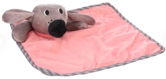 JOUET CHIOT LIVO COUVERTURE CÂLINE ROSE 29CM