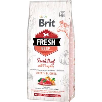 BRIT FRESH - DRY DOG -PUPPY LARGE - BEEF WITH PUMPKIN - 12KG