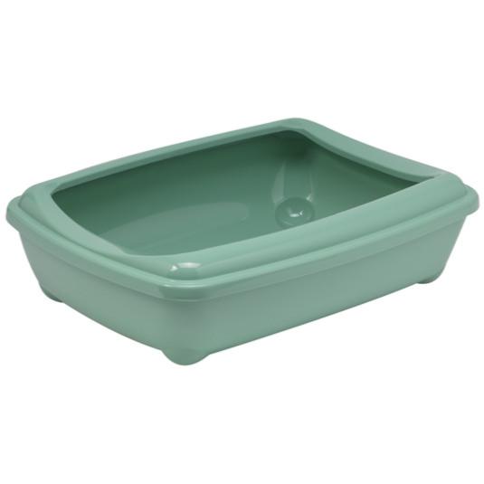 Bac à litière ouvert Arist-o-tray+rebord 50cm large VERT