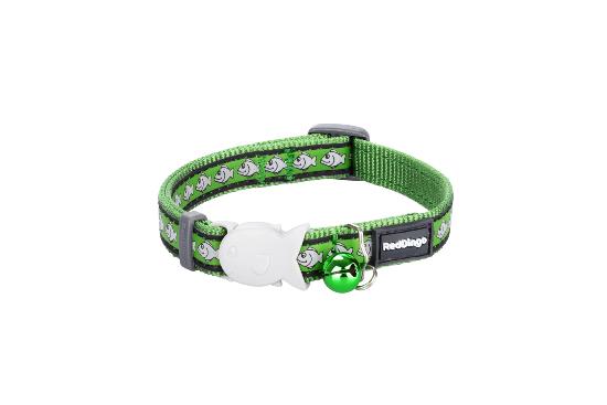 COLLIER POUR CHATS REFLEC FISH 12mm x 20-32cm VERT