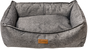 COUSSIN CHIEN LICORICE M 70x60x23 CM GRIS