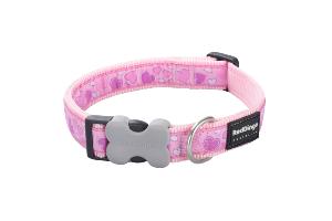 RED DINGO Dog collier Design Breezy Love Pink M 20mm x 31-47cm