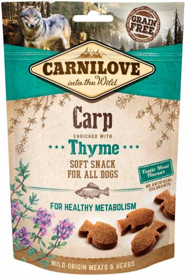 CARNILOVE - SNACK DOG -SEMI MOIST CARP ENRICHED WHIT THYME - 200GR