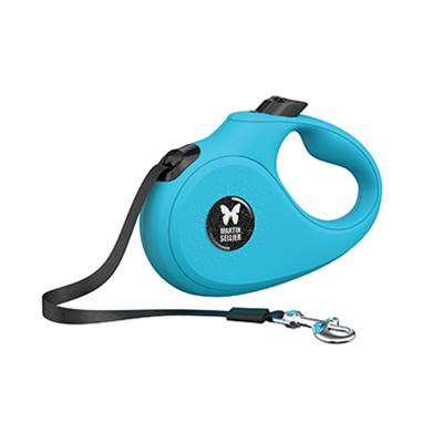 LAISSE ENROULEUR MARTIN SELLIER INSTINCT SANGLE S TURQ 5M