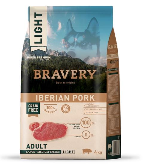 BRAVERY IBERIAN PORK ADULT LARGE/MED 4 KG