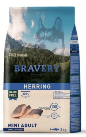 BRAVERY HERRING MINI ADULT SMALL 2KG 