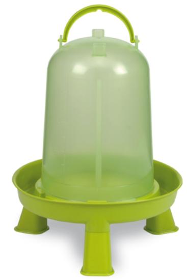 ABREUVOIR VOLAILLES ECO 5 L. AVEC PIEDS (VERT LIME)