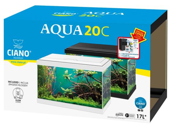 CIANO AQUARIUM AQUA 20 CLASSIC 40x20x24,8CM NOIR