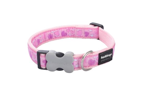 RED DINGO Dog collier Design Breezy Love Pink L 25mm x 41-63cm